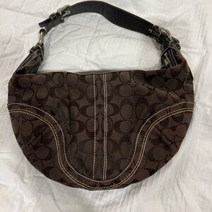 Coach purse 10074 Y2K brown/chocolate ergo shaped purse